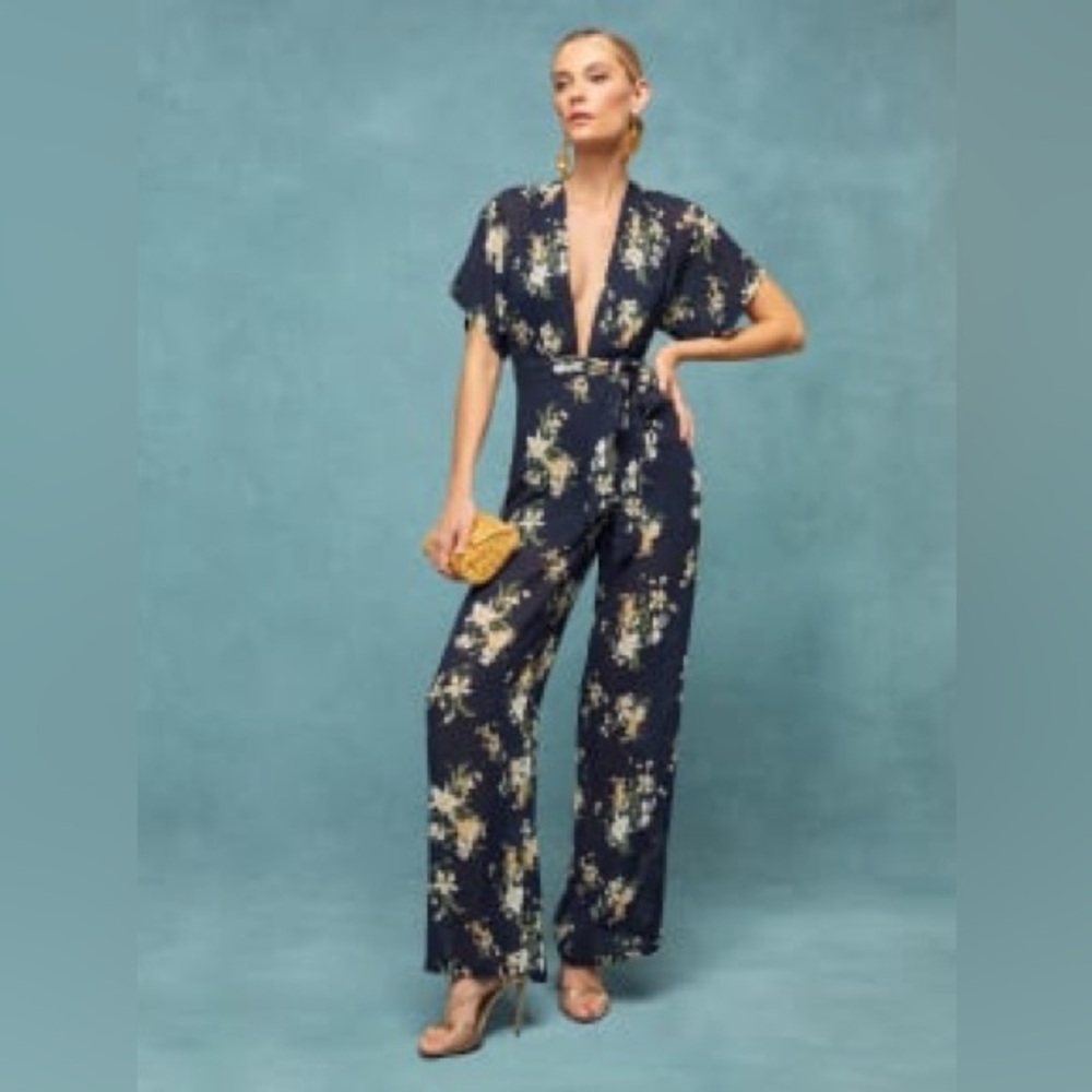 Reformation Lemongrass Jumpsuit - Yolanda - Sz 2